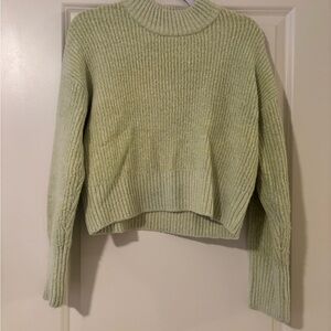 Lulu's Sage Green Turtleneck Sweater